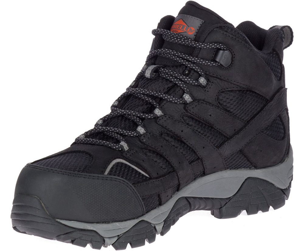 Merrell Støvler Herre - Moab Vertex Mid Waterproof Comp Toe Wide Width - Sort - BZS058741